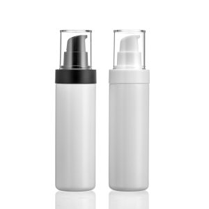 White PET Bottle with Paula Lotion Pump (24/410) - 125ml